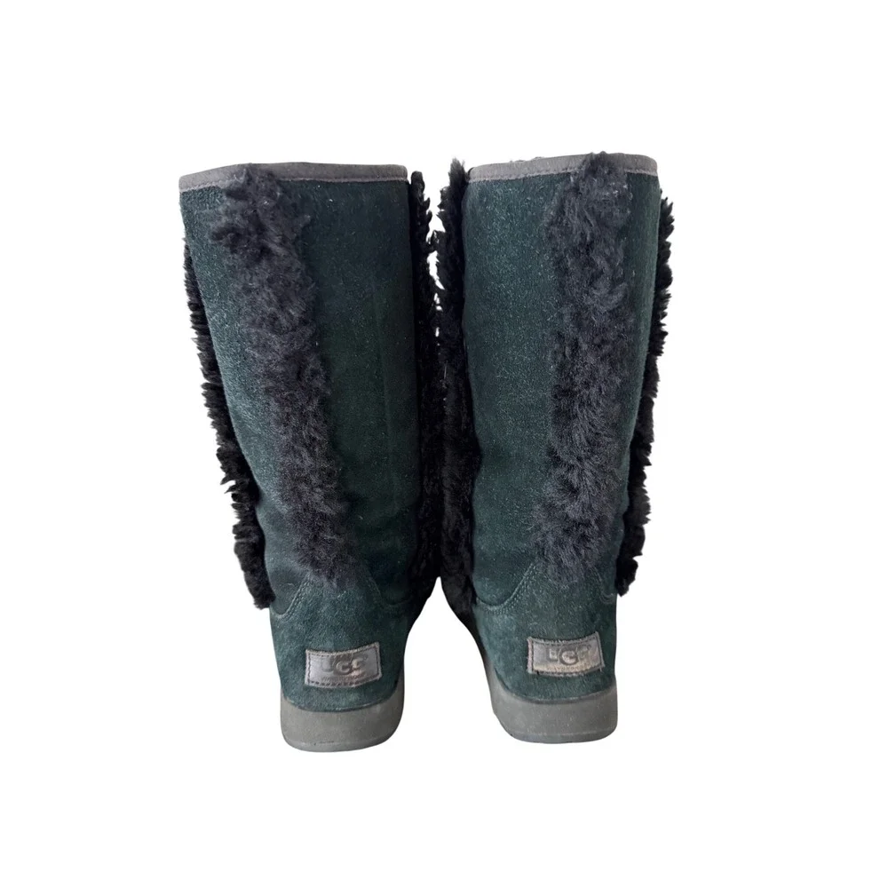 UGG Adirondack Tall II Waterproof Winter Boots Green Suede Vibram 1017511 Mens 6